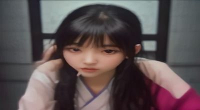 搜索引擎数据分析界面展示锁骨菩萨相关词汇的热度趋势，蓝绿色数据可视化图表，科技感十足